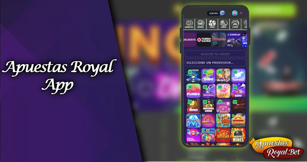 Aplicación Apuestas Royal